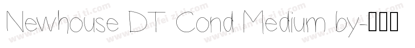 Newhouse DT Cond Medium by字体转换